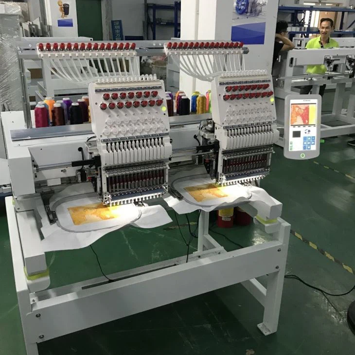 2 Head Computer Photo Embroidery Sewing Machine