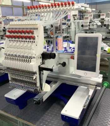 Kap Nakış Makinesi 1 Baş 15 İğneler Giysiler Nakış 400 * 600mm