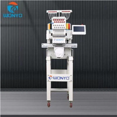 Ev Kullanımı Küçük Bilgisayar Tek Kafa Nakış Makinesi 6/9 Renkler 200 * 300 Mm