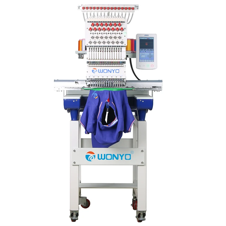 Single Head Computerized Embroidery Machine Madeira Polyneon